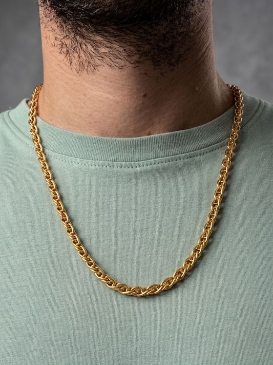 Collier homme en acier inoxydable, collier chaîne japonaise, cadeau bijou unisexe