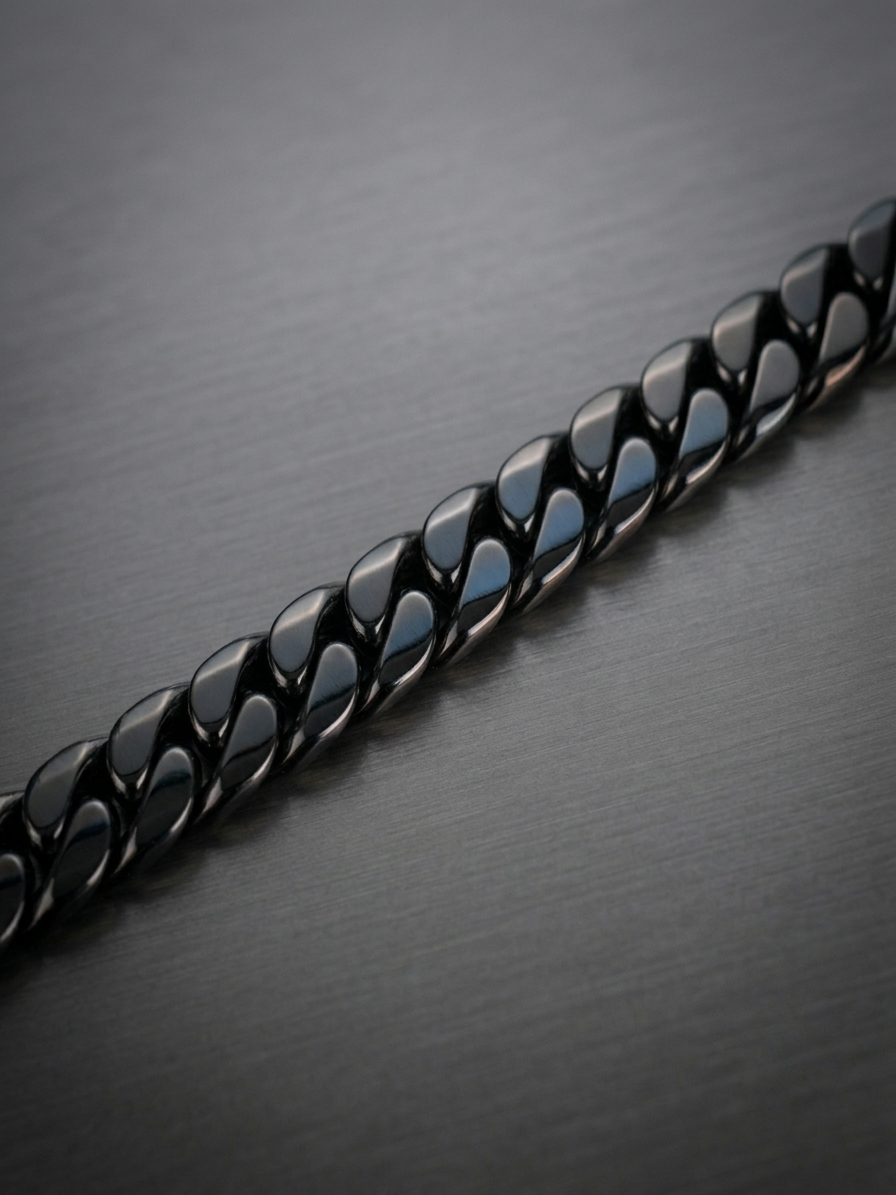 Collier homme en acier inoxydable, collier chaîne rivière, bijou homme, cadeau pour lui