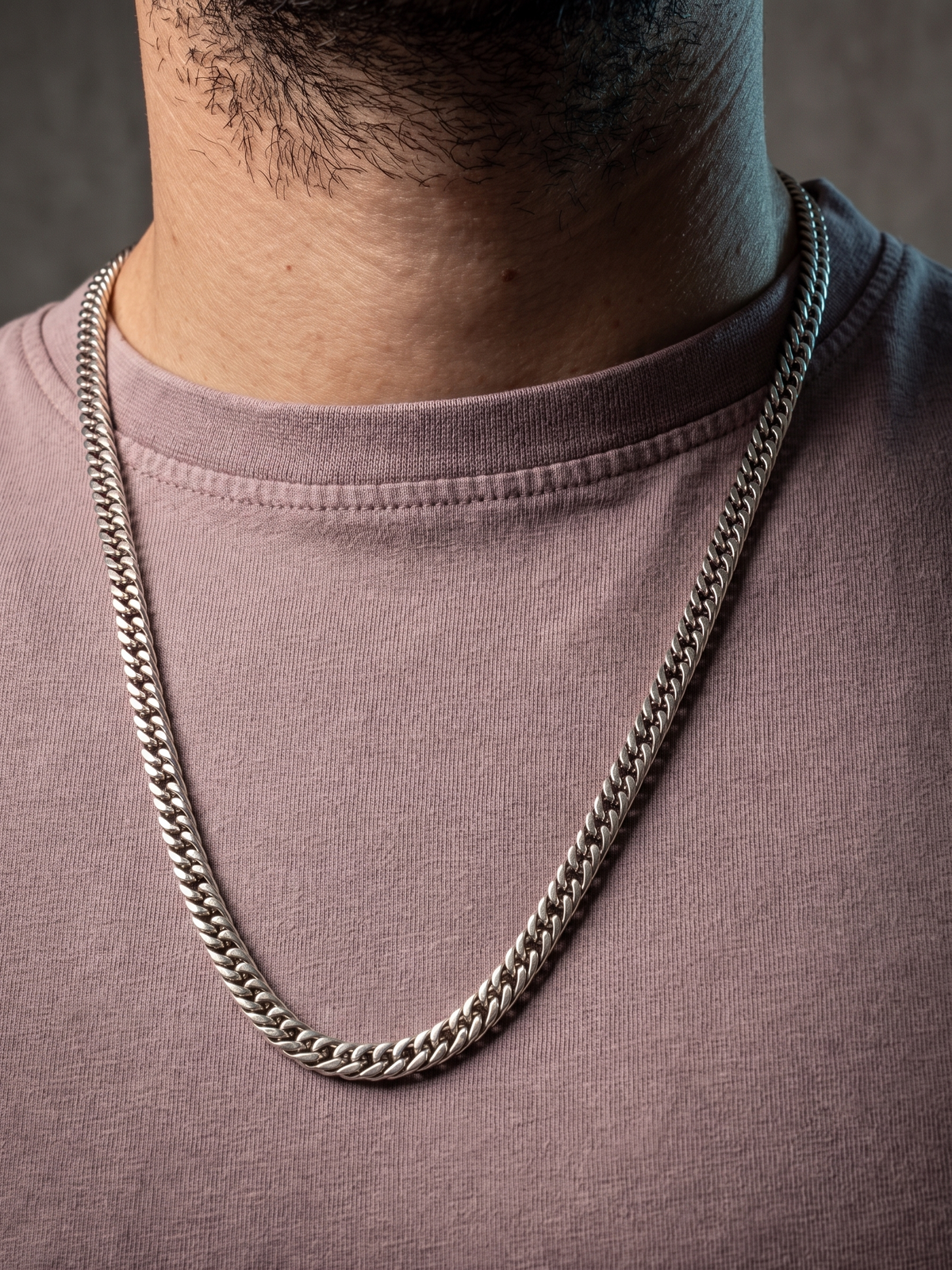 Collier homme en acier inoxydable, collier chaîne griffe, cadeau bijou homme