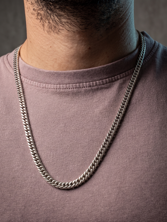 Collier homme en acier inoxydable, collier chaîne griffe, cadeau bijou homme