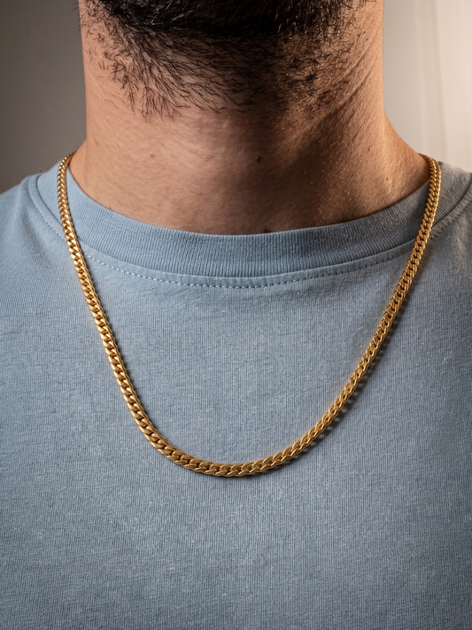 Collier en acier inoxydable, collier chaîne serpent, bijou homme, cadeau pour lui