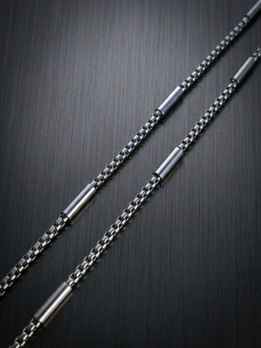 Collier homme en acier inoxydable, collier chaîne sétaire avec maillons, cadeau pour homme