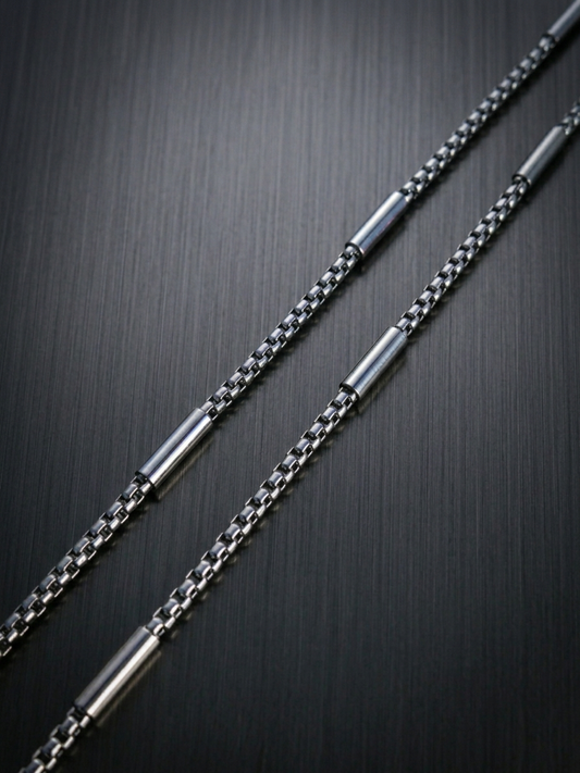 Collier homme en acier inoxydable, collier chaîne sétaire avec maillons, cadeau pour homme