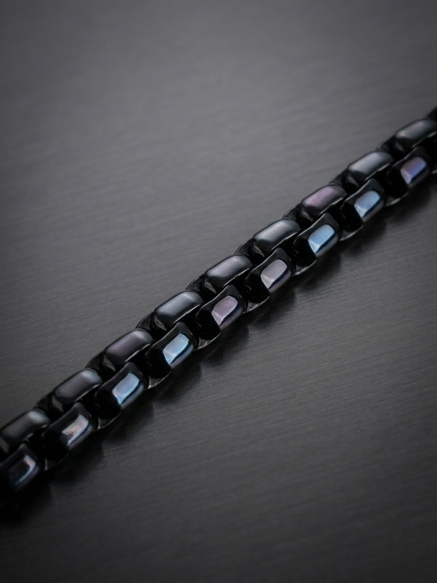 Collier homme en acier inoxydable, collier chaîne escalier, bijou homme, cadeau pour lui