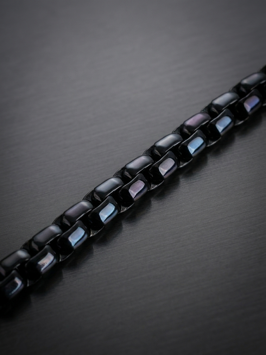 Collier homme en acier inoxydable, collier chaîne escalier, bijou homme, cadeau pour lui