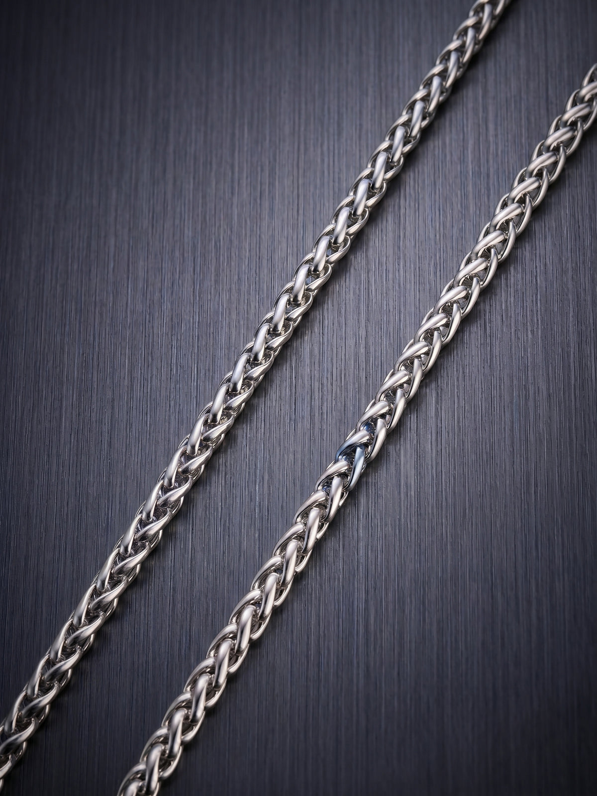 Collier en acier inoxydable, collier chaîne byzantine, bijou homme, cadeau pour lui