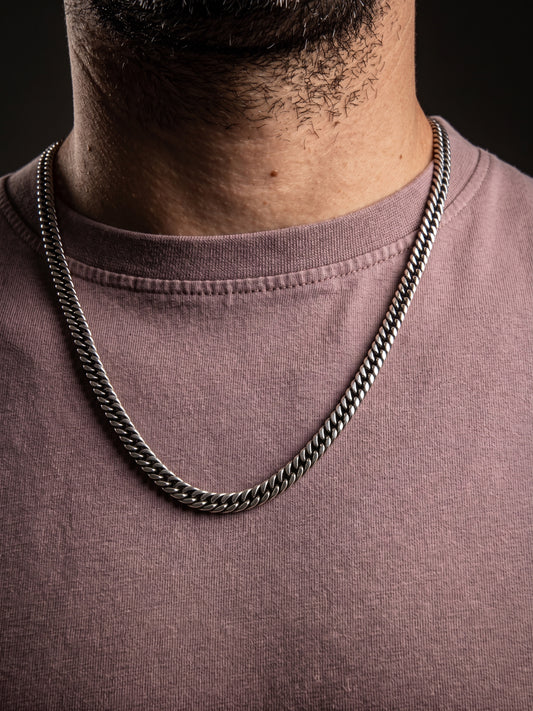 Collier homme en acier inoxydable, collier chaîne griffe, cadeau bijou homme