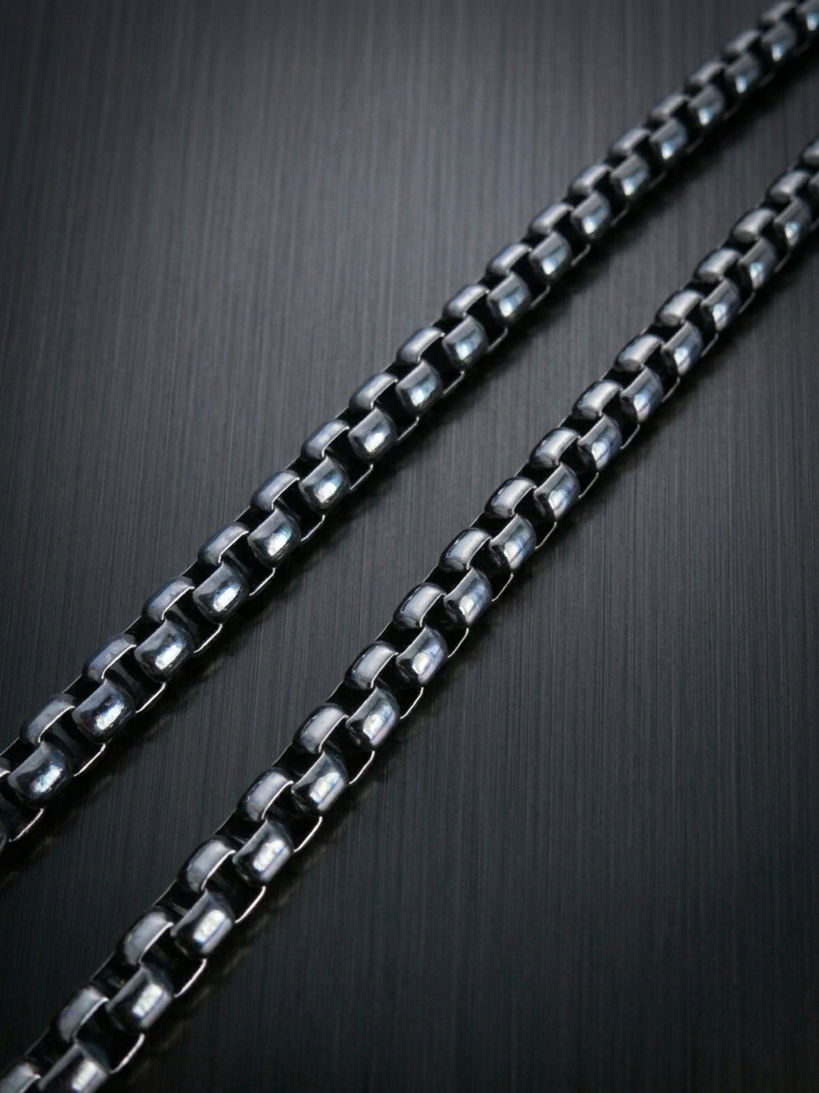 Collier homme en acier inoxydable, collier chaîne sétaire, bijou homme, cadeau pour lui