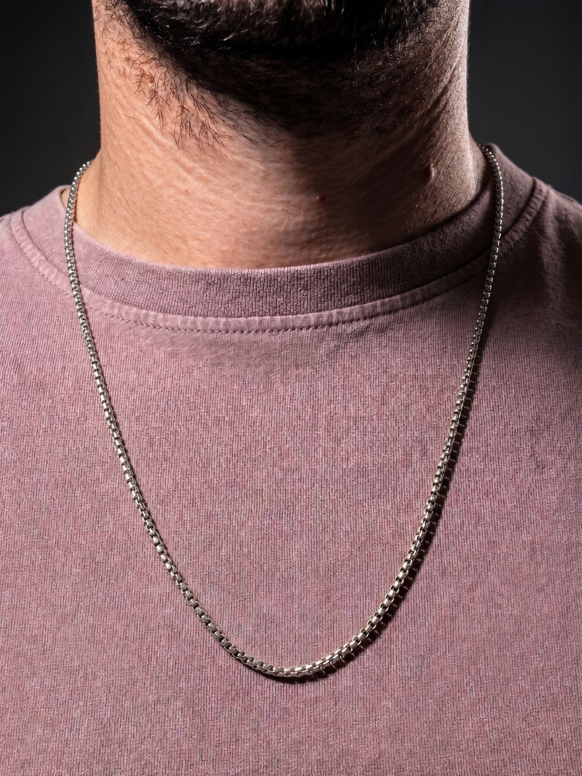 Collier homme en acier inoxydable, collier chaîne sétaire, bijou homme, cadeau pour lui