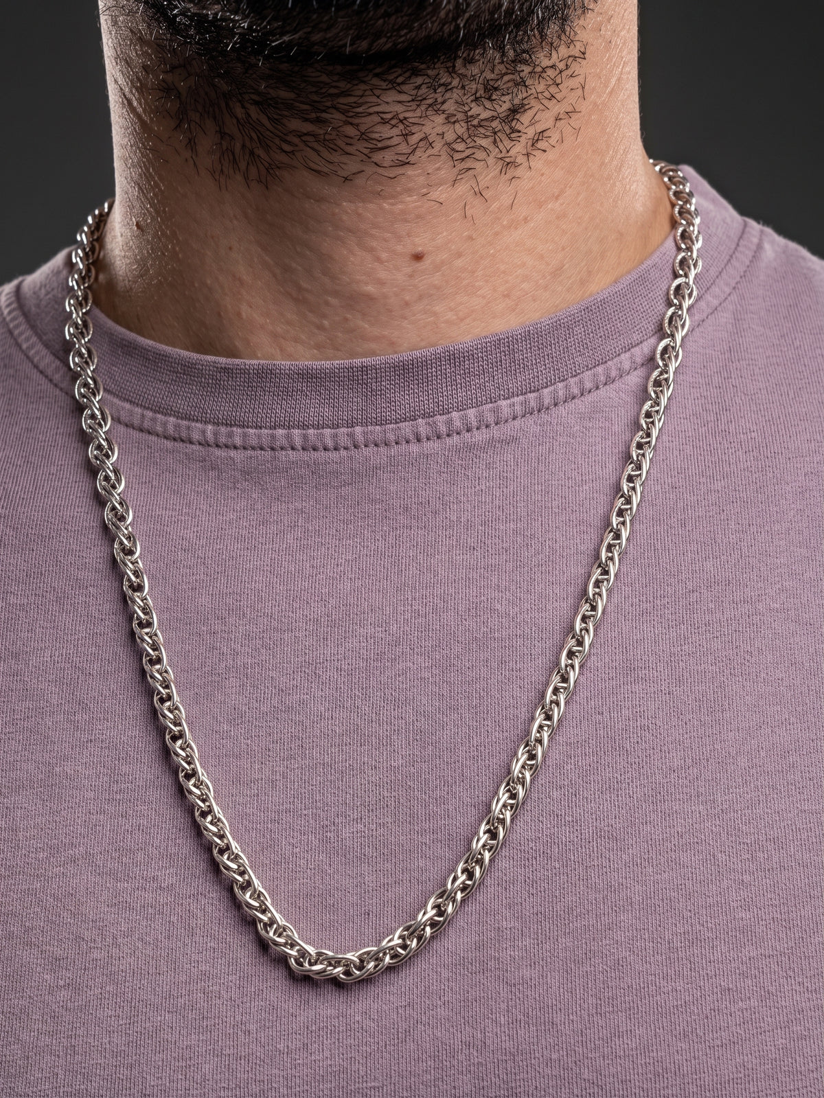 Collier homme en acier inoxydable, collier chaîne japonaise, cadeau bijou unisexe
