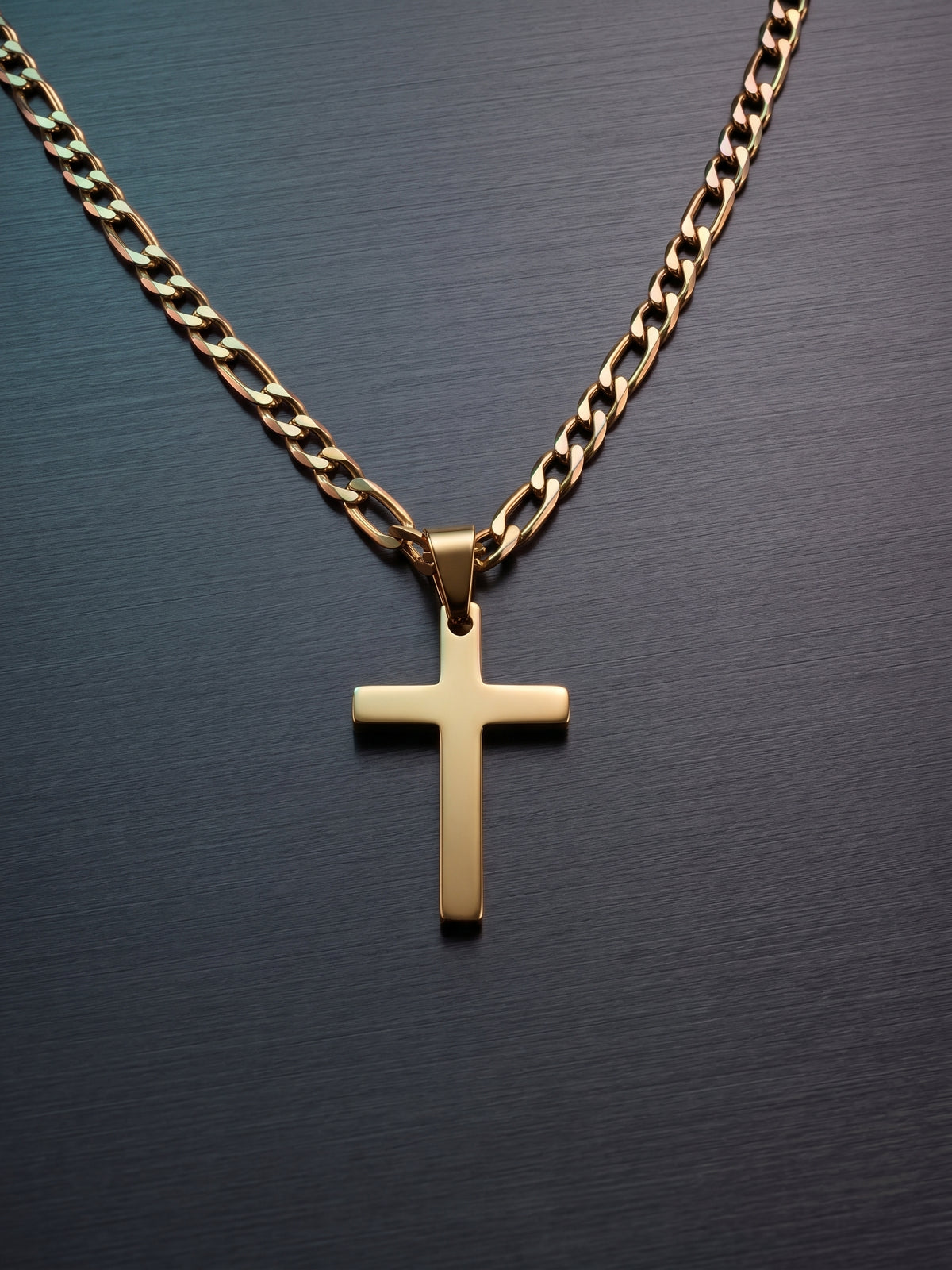 Collier pendante croix acier inoxydable, collier chaîne chrétienne, collier homme, cadeau religieux